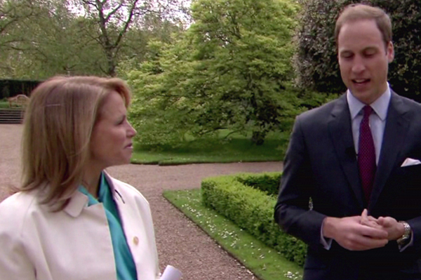 Prince William talks to Katie Couric about Princess Diana