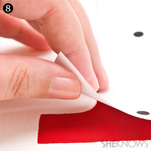 DIY craft project step 8: Replace template