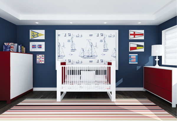 Decorating a nautical kid's bedroom