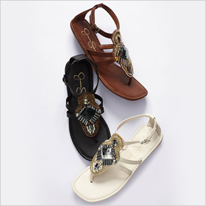 sandals with embellishment
