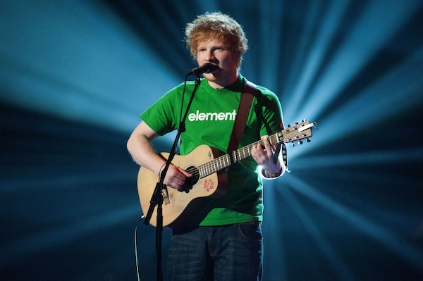 Ed Sheeran at The 2012 Brit Awards
