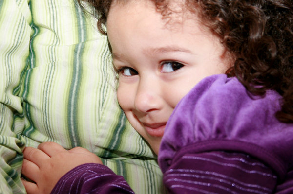Shy little girl
