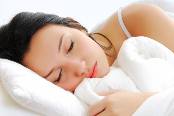 Woman sleeping peacefully