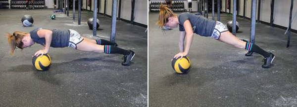 Medicine ball push-ups
