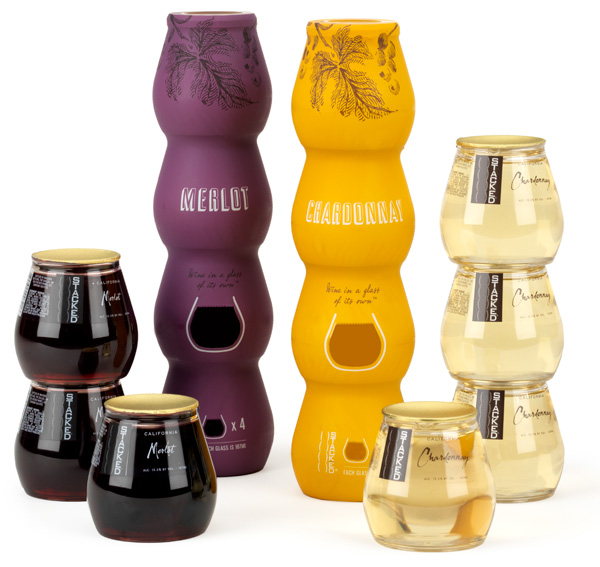 Stacked wine