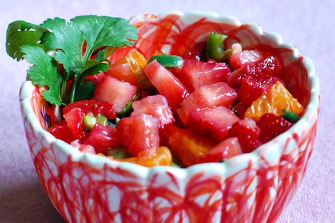 Strawberry jalapeno salsa