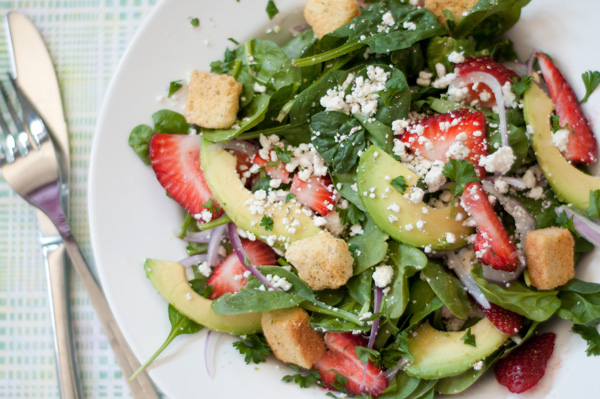 Summer strawberry salad