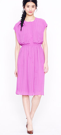 Collection Pleated Blouson Dress