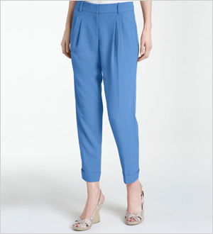 Classiques Entier ‘Malin’ Pleated & Cuffed Ankle Pants