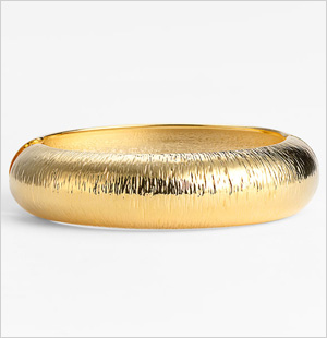 Gold bangle from Nordstrom