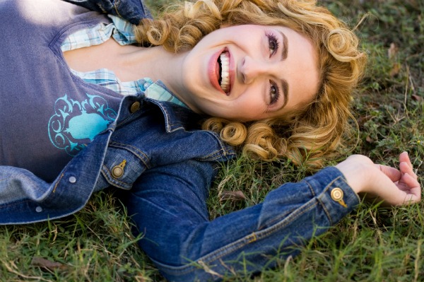 Woman in a denim jacket