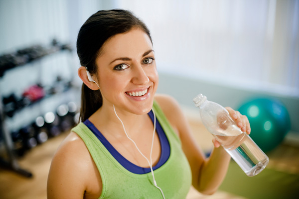 Woman in her 20s exercising