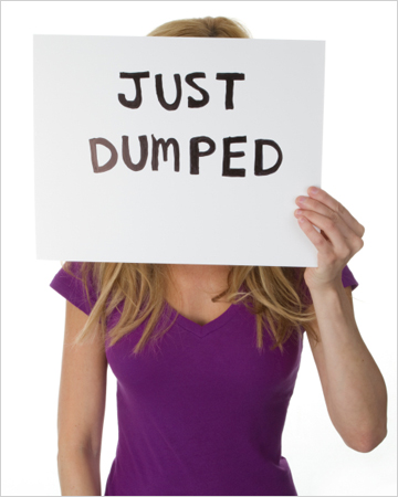 Just dumped woman
