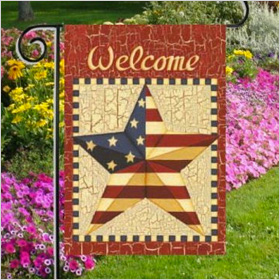 Patriotic Welcome Americana Garden Flag