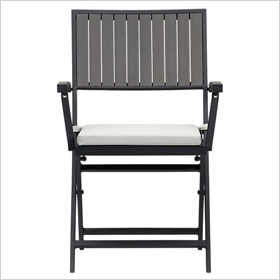 Alfresco grey folding chair 