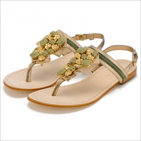 Caroline Cree Gold Rush Sandals, $325.00 at carolinecree.com