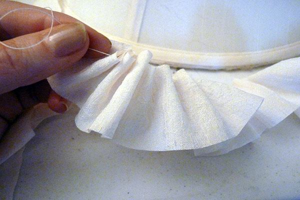 Creating the ruffle