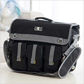 Diaper Dude Black Deluxe Diaper Bag
