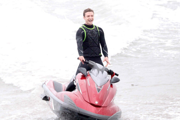 Justin Timberlake Filming Friends with Benefits