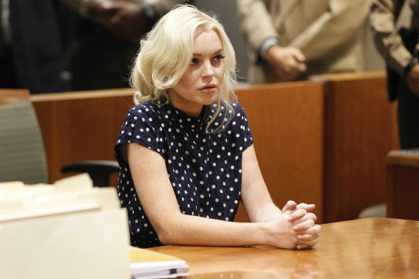 Lindsay Lohan in Los Angeles Court