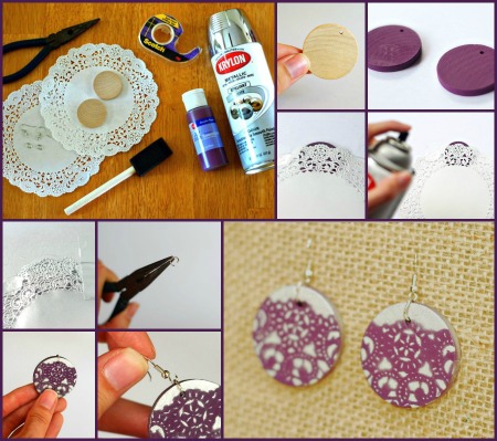 diy earrings collage