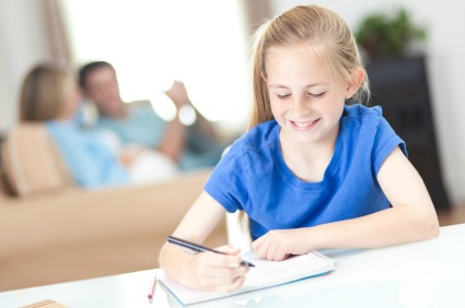 girl writing list