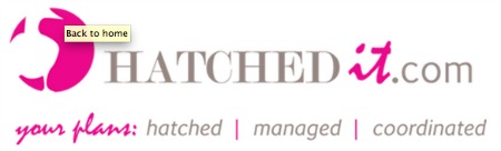 hatched banner