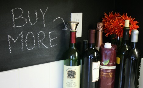 wine chalk wall