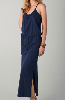 Slubbed jersey maxi