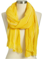 yellow scarf
