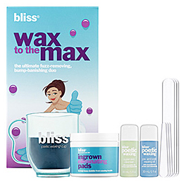 Bliss Wax to the Max The Ultimate Fuzz-Moving, Bump-Banishing Duo, $55.00 at sephora.com