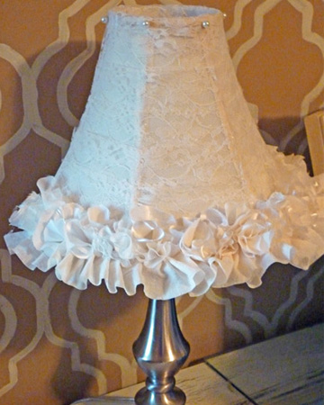 DIY Ruffle lamp shade