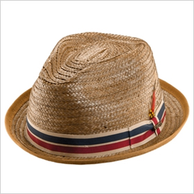 brown straw fedora