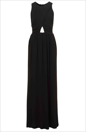 Black Wrap Dress on Black Wrap Jersey Maxi Dress