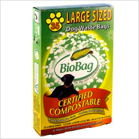 BioBag compostable dog waste bags 