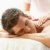 Man getting a massage