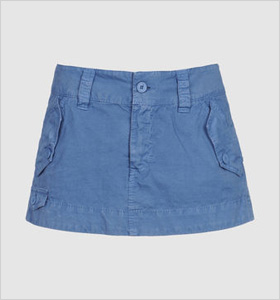 pale blue denim mini 