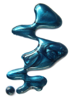 Blue nail polish