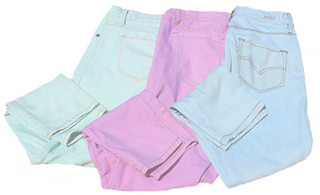 colored denim