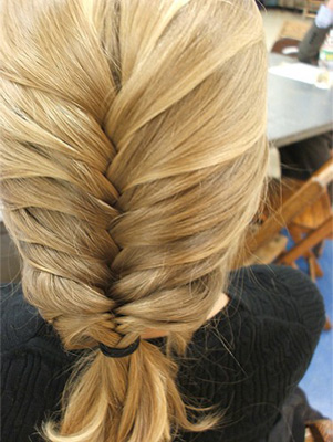 Loose fishtail braid