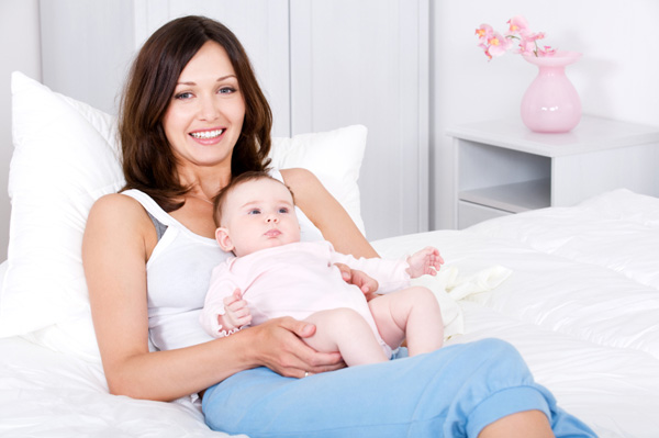 Mom with baby