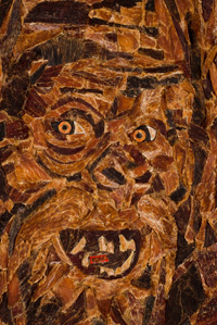 Sasquatch mosaic close up