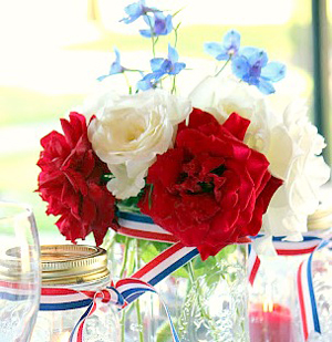 Bold floral centerpiece