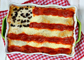 Flag lasagna