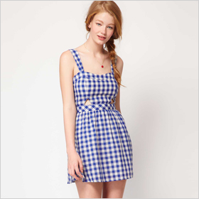 gingham frock