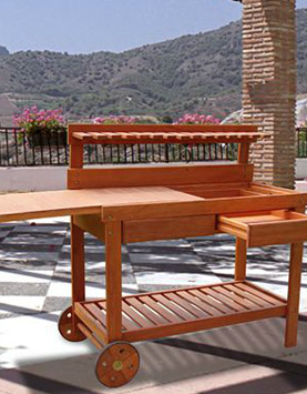 outdoor potting bench 