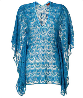 Missoni Turquoise Short Caftan, $535.00