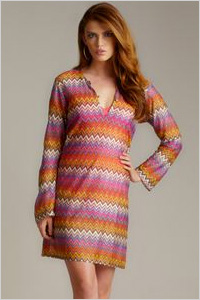 Cover-up: RAJ zig zag mesh tunic