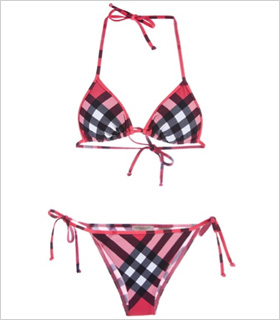 Burberry Brit Checked bikini, $189, farfetch.com