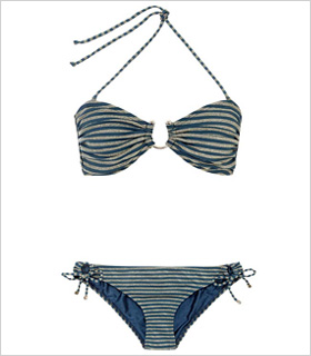 Reiss Albi Etched Trim bikini, $95, reissonline.com